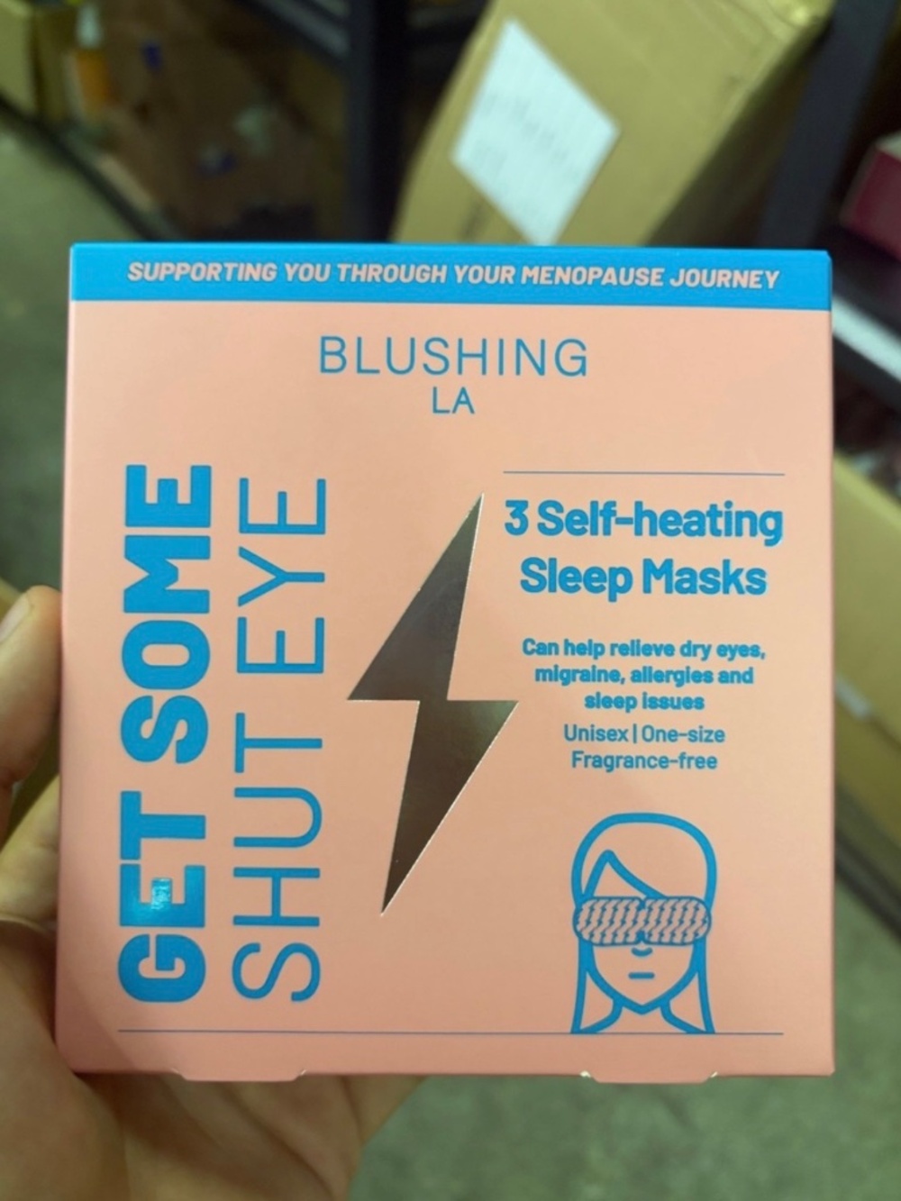 BLUSHING LA Self-heating Sleep Masks get some shut eye